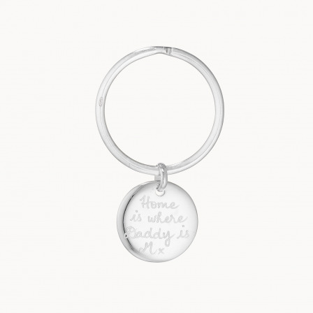 Personalisierter Schlüsselanhänger mit Charm aus Sterlingsilber sterlingsilber merci maman